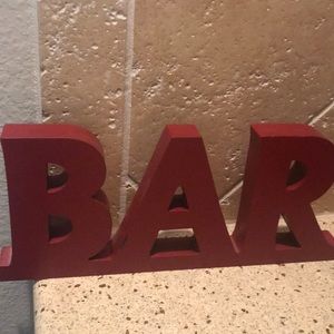 BAR sign